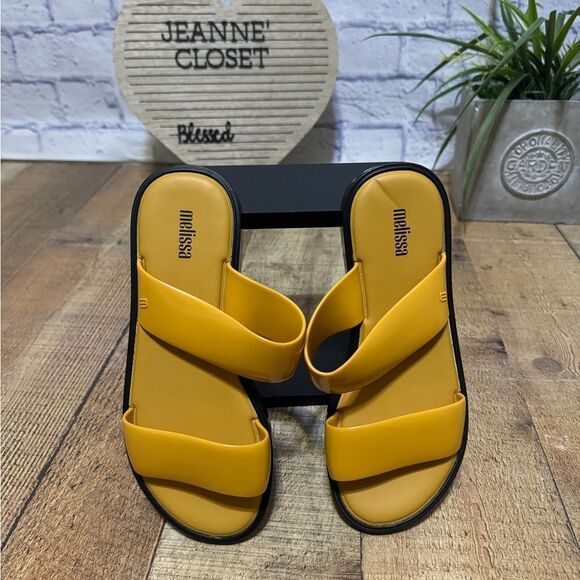 MELISSA BUBBLE - BLACK / CARAMEL US 6 - Picture 3 of 9